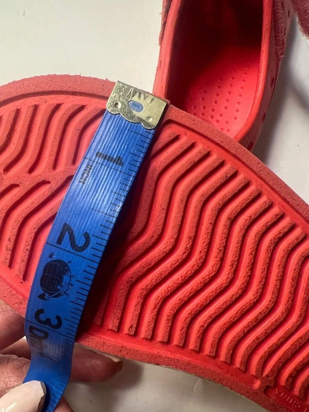 DSG Kids Red Slip-On Water Shoes with White Toe Caps